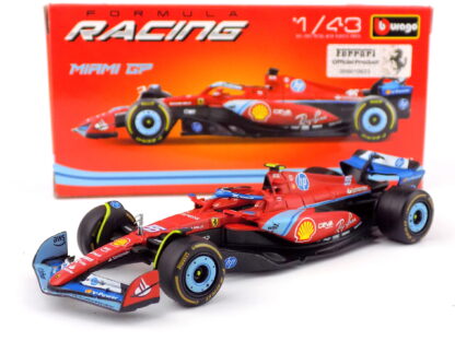 FERRARI F1 SF-24 TEAM SCUDERIA FERRARI N 55 5. MIAMI GP 2024 CARLOS SAINZ - 1:43 BBURAGO