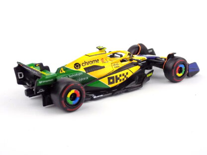 McLAREN F1 MCL38 TÍM MCLAREN N 4 4. VC MONAKA (30. VÝROČIE SENNY) 2024 LANDO NORRIS - 1:43 BBURAGO - Image 3