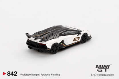 Lamborghini Aventador SVJ 63 Bianco Asopo - 1:64 MiniGT - Image 2