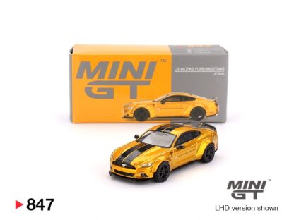 LB-WORKS FORD MUSTANG LB Gold - 1:64 MiniGT
