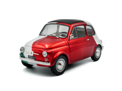FIAT 500 TRIBUTE TALIANSKA TRIKOLORA 1965 - 1:18 SOLIDO