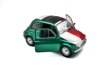 FIAT 500 TRIBUTE TALIANSKA TRIKOLORA 1965 - 1:18 SOLIDO - Image 7