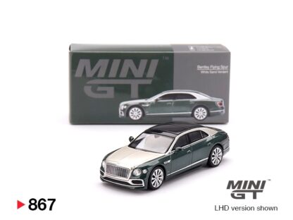 Bentley Flying Spur White Sand Verdant - 1:64 MiniGT
