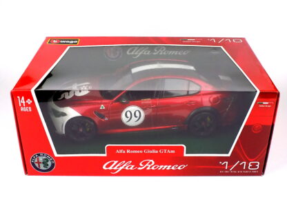 ALFA ROMEO GIULIA GTAm N 99 RACING 2020 - 1:18 BBURAGO - Image 5
