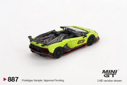 Lamborghini Aventador SVJ 63 Roadster Verde Shock - 1:64 MiniGT - Image 3