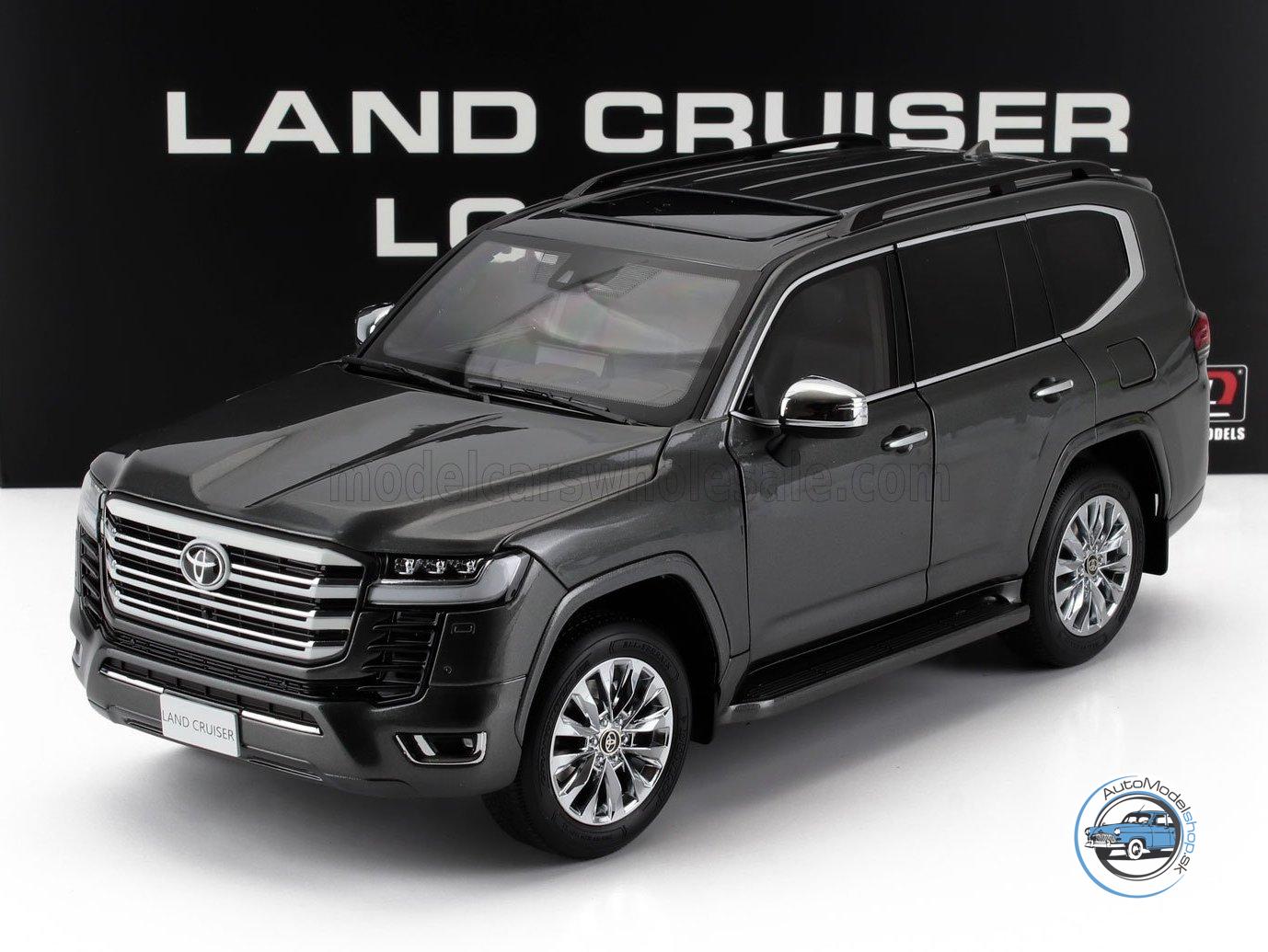 TOYOTA LAND CRUISER 300-ZX 2024 - ŠEDÁ - 1:18 LCD MODEL