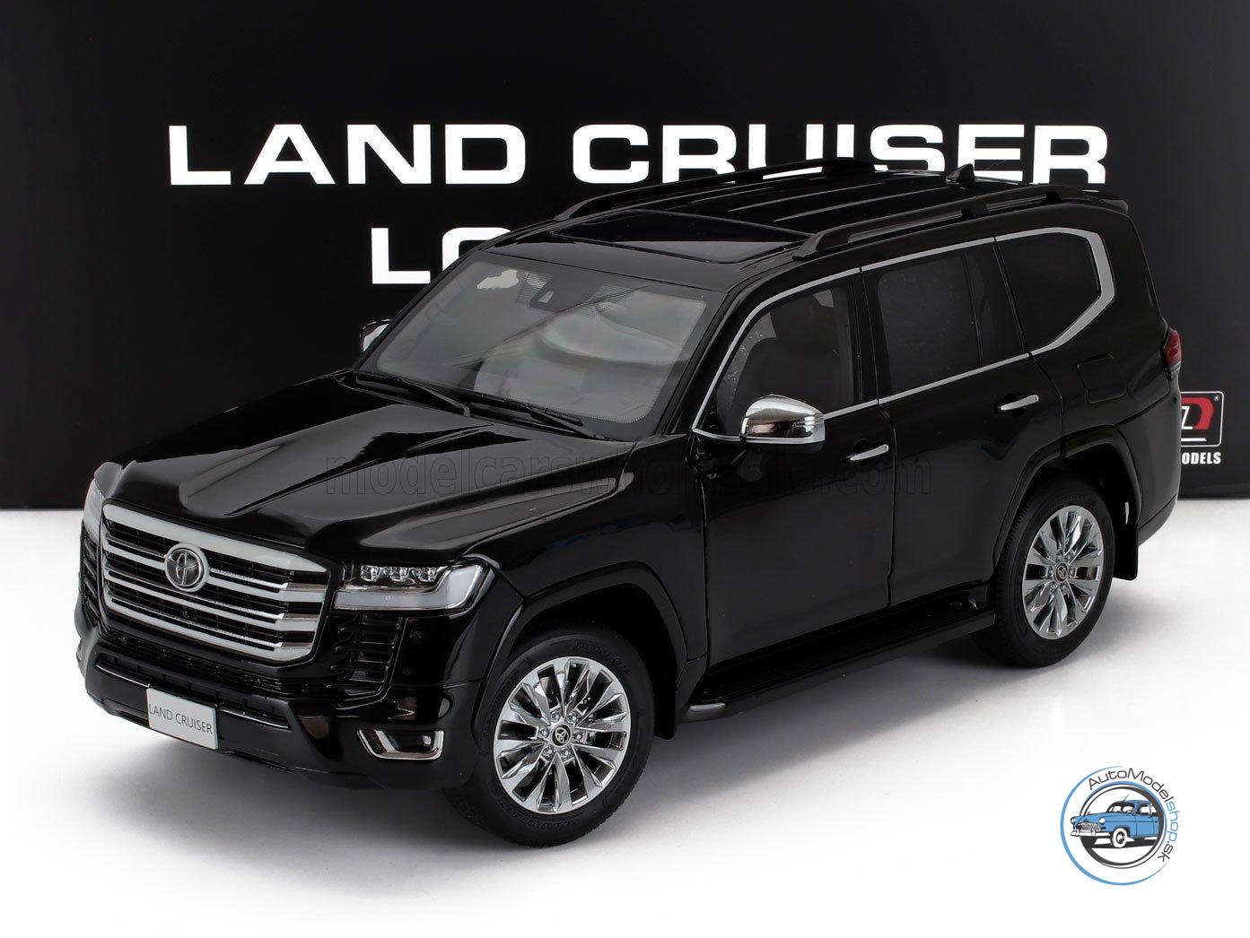TOYOTA LAND CRUISER 300-ZX 2024 - ČIERNA - 1:18 LCD MODEL