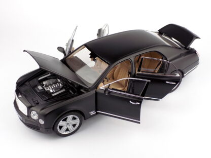 BENTLEY MULSANNE 2012 BLACK MAT - 1:18 RASTAR - Image 6
