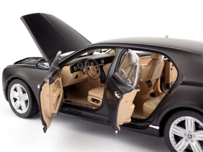 BENTLEY MULSANNE 2012 BLACK MAT - 1:18 RASTAR - Image 7