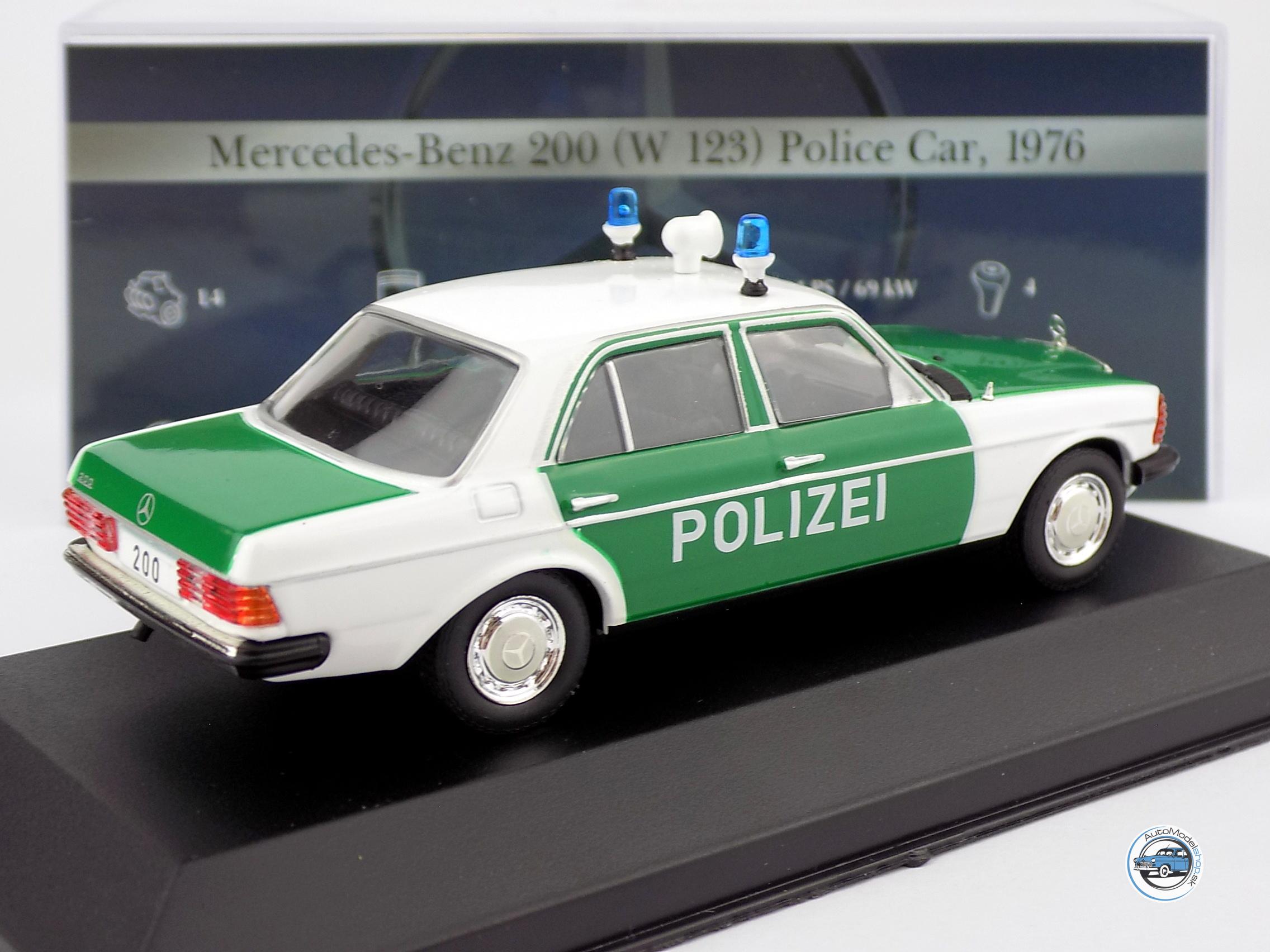 MERCEDES BENZ 200 POLIZEI - Polícia Nemecko 1976 - 1:43 DeA ( Bazárový tovar ) - Image 2