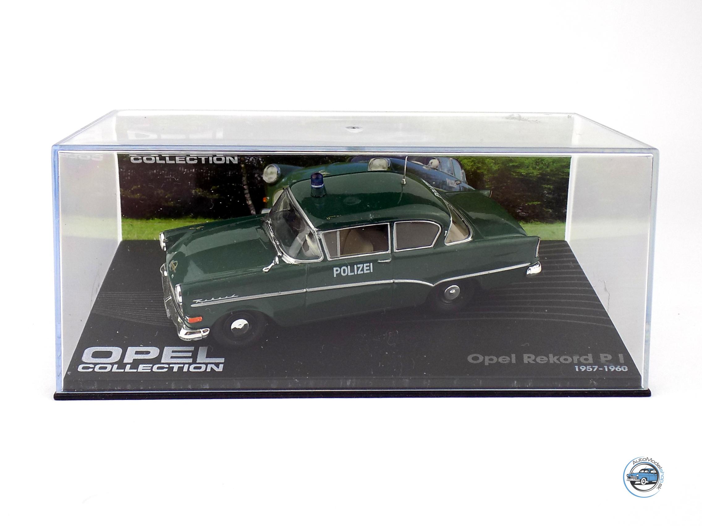 OPEL REKORD P1 POLIZEI - POLÍCIA NEMECKO - 1:43 DeA ( Bazárový tovar ) - Image 4