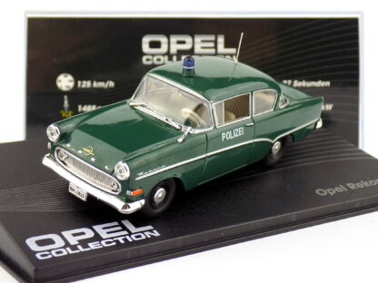 OPEL REKORD P1 POLIZEI  - POLÍCIA NEMECKO - 1:43 DeA ( Bazárový tovar )