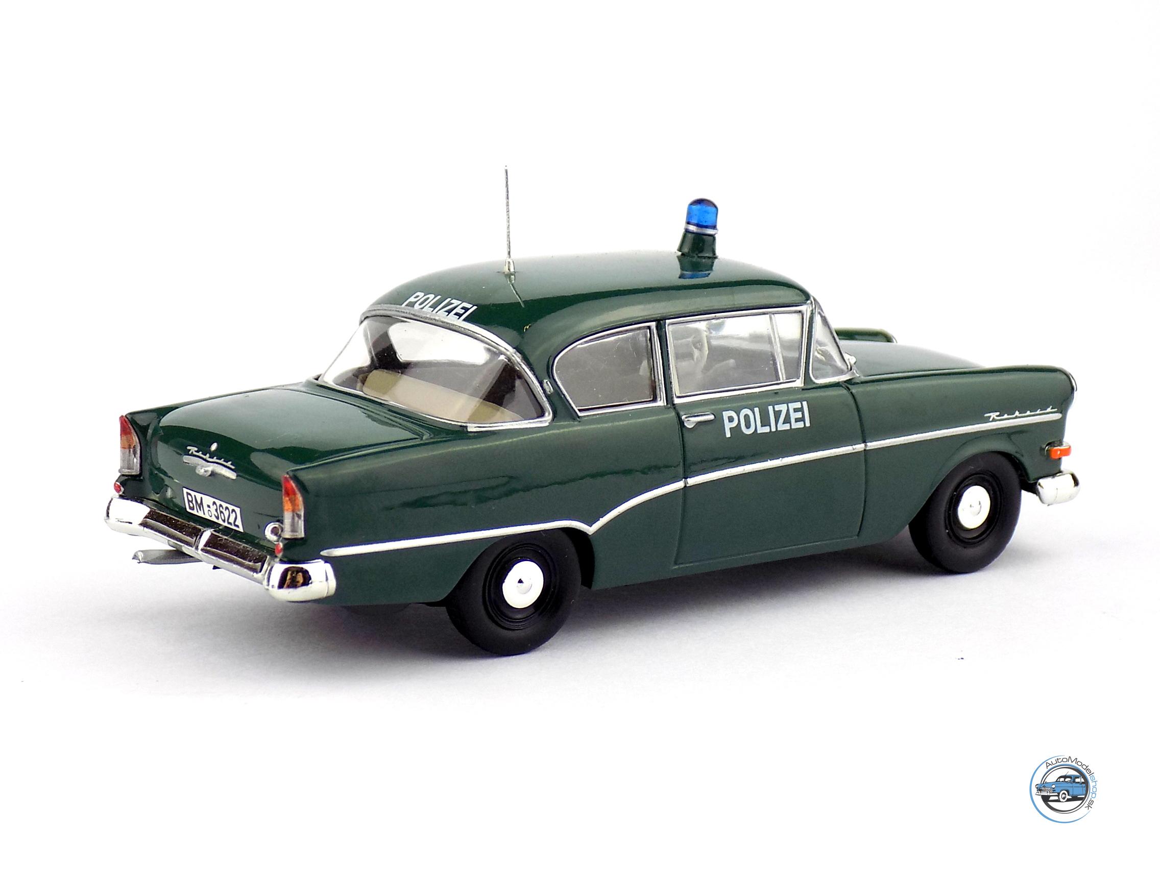 OPEL REKORD P1 POLIZEI - POLÍCIA NEMECKO - 1:43 DeA ( Bazárový tovar ) - Image 3