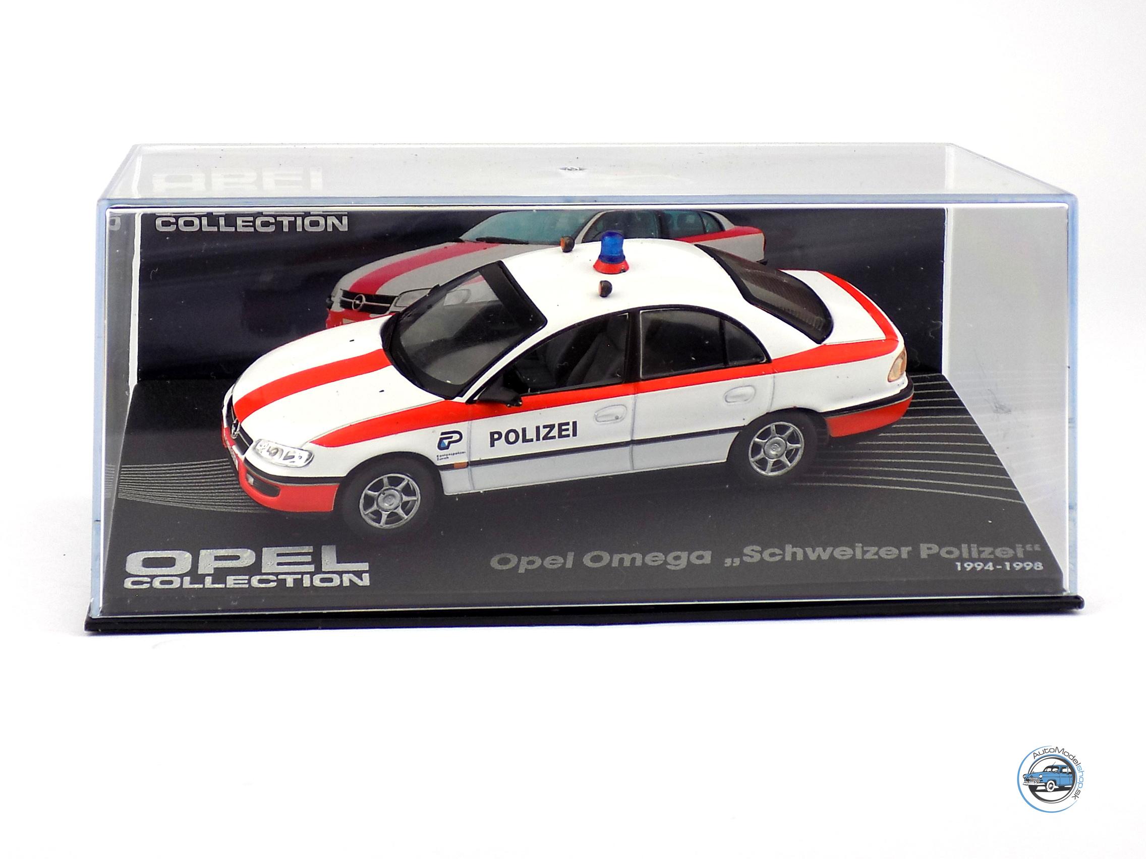 OPEL OMEGA POLIZEI - POLÍCIA ŠVAJČIARSKO - 1:43 DeA ( Bazárový tovar ) - Image 4