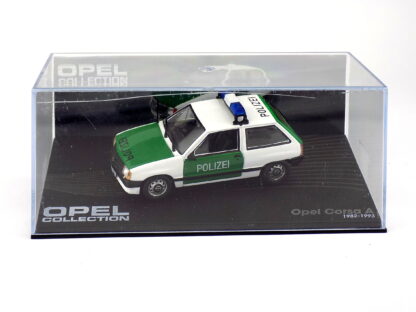 OPEL CORSA A POLIZEI – POLÍCIA NEMECKO – 1:43 DeA ( Bazárový tovar ) - Image 4