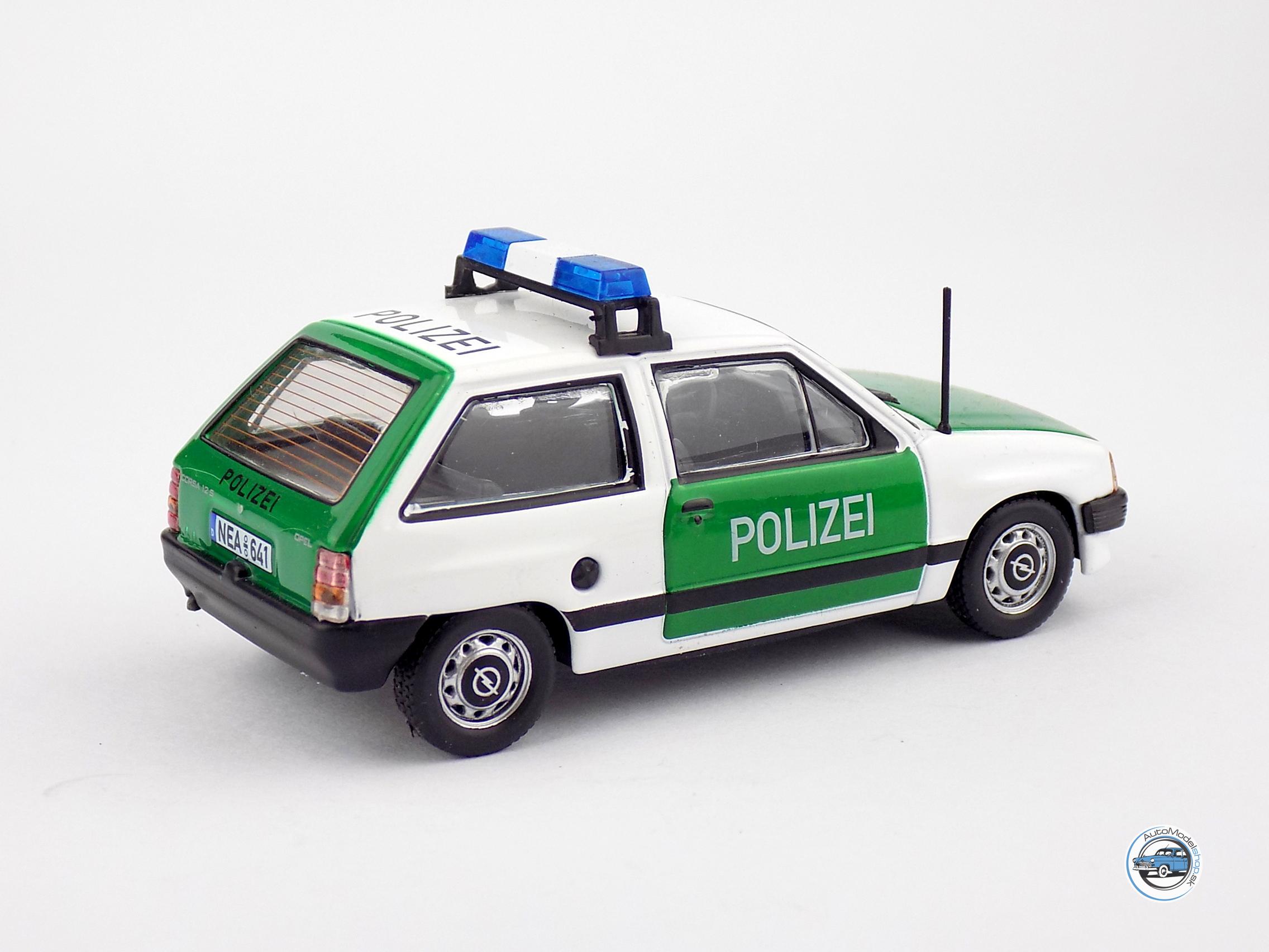 OPEL CORSA A POLIZEI – POLÍCIA NEMECKO – 1:43 DeA ( Bazárový tovar ) - Image 3