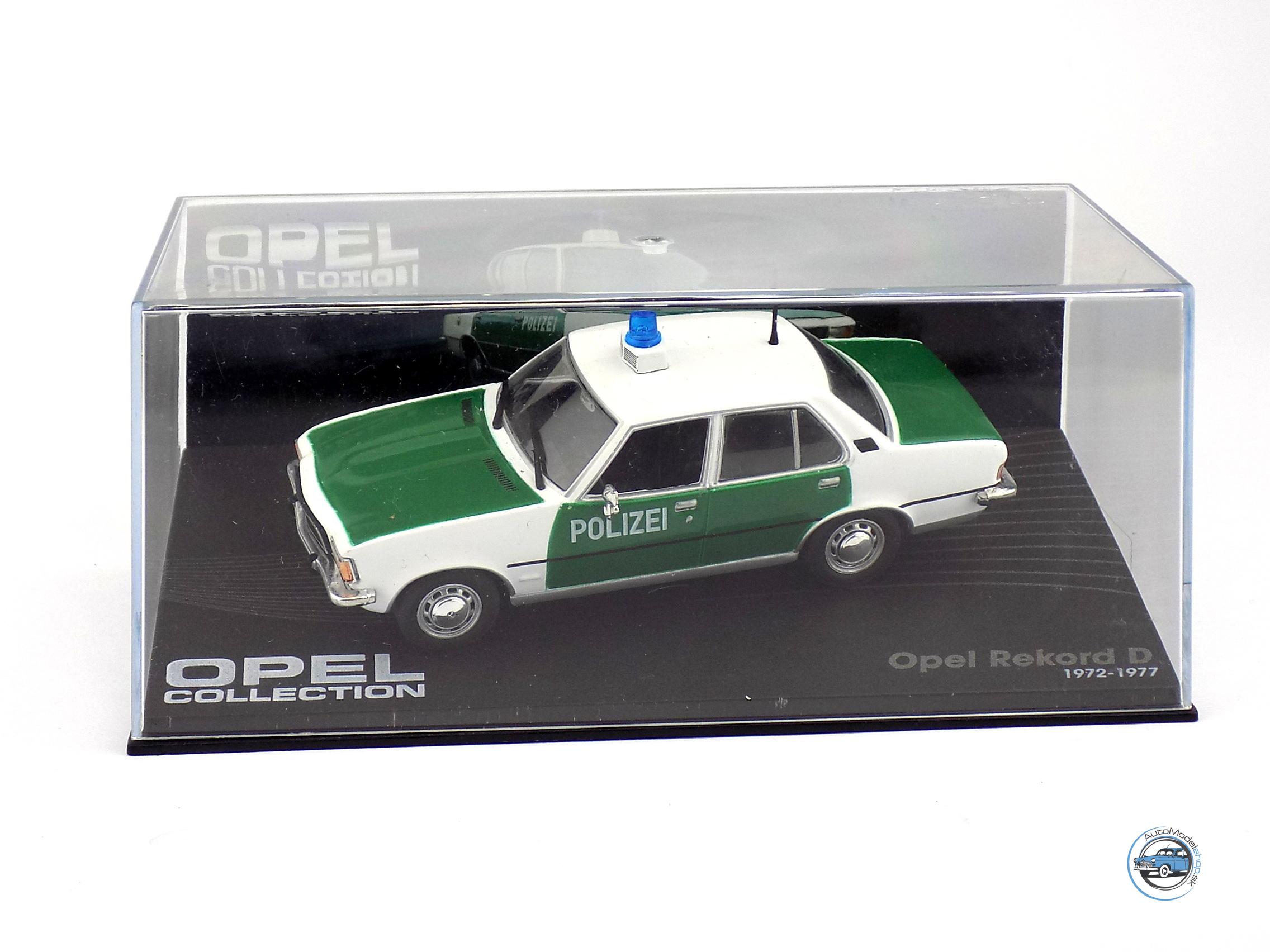 OPEL REKORD D POLIZEI – POLÍCIA NEMECKO – 1:43 DeA ( Bazárový tovar ) - Image 4