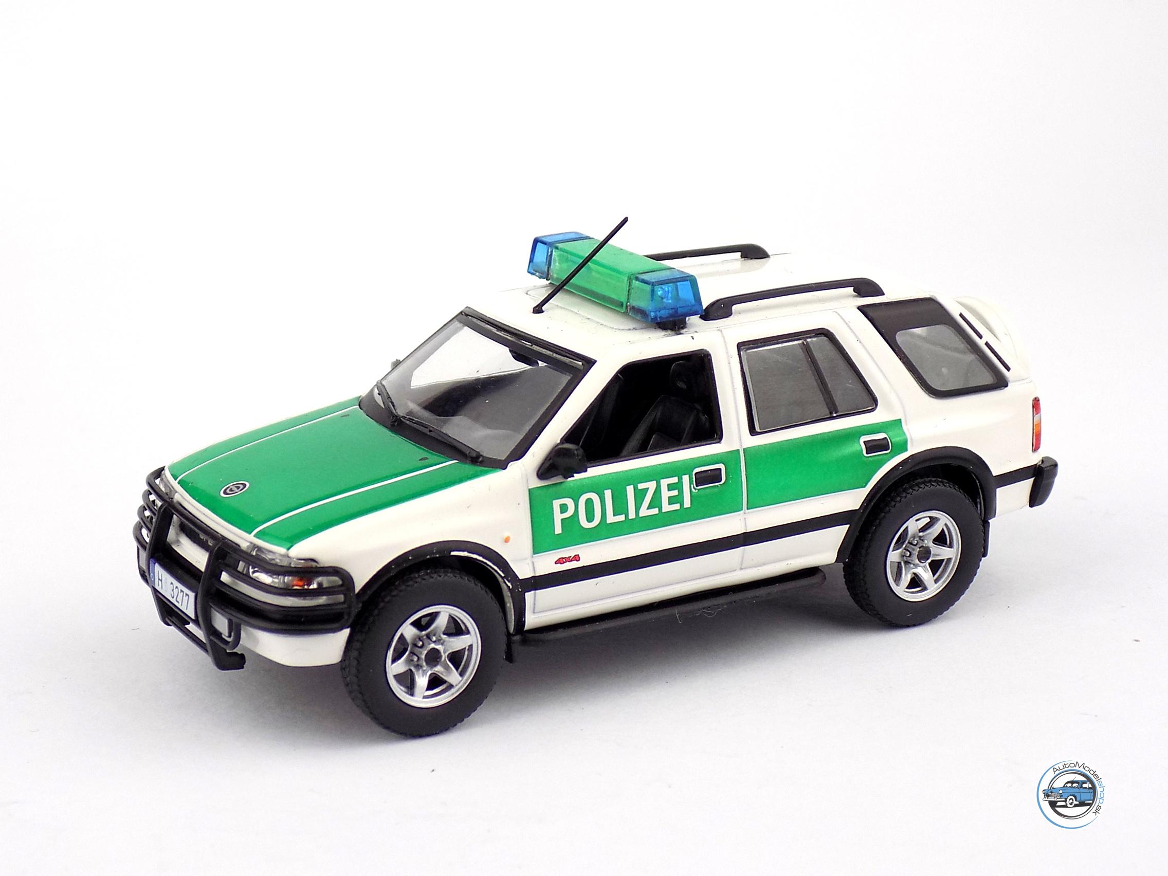 OPEL FRONTERA B POLIZEI – POLÍCIA NEMECKO – 1:43 DeA ( Bazárový tovar ) - Image 2
