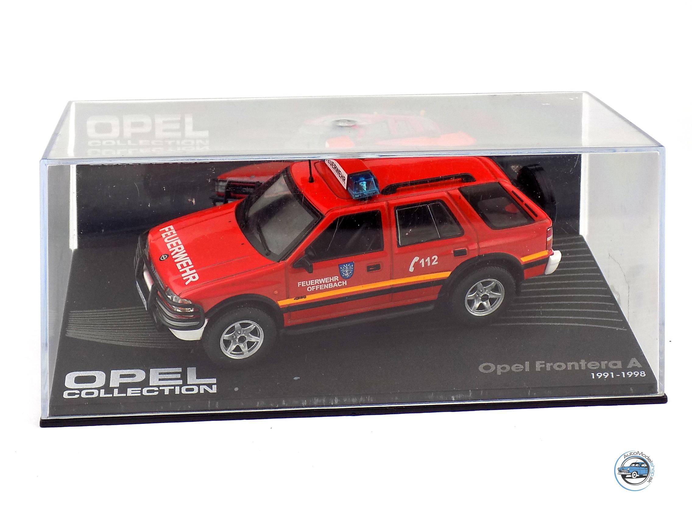 OPEL FRONTERA A FEUERWEHR – HASIČI NEMECKO – 1:43 DeA ( Bazárový tovar ) - Image 4