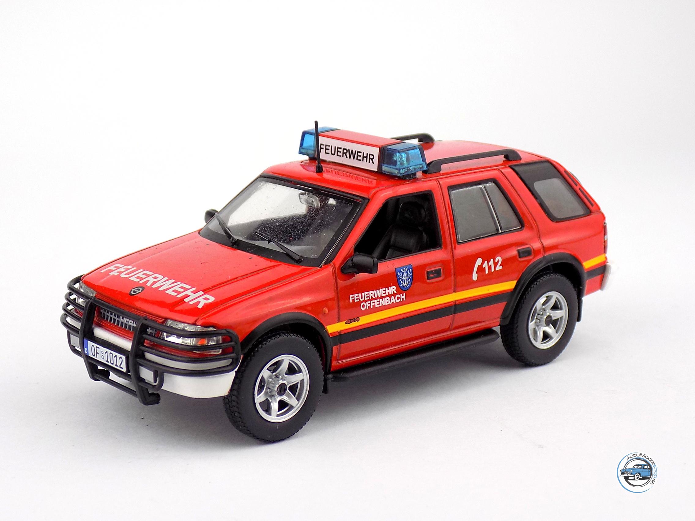 OPEL FRONTERA A FEUERWEHR – HASIČI NEMECKO – 1:43 DeA ( Bazárový tovar ) - Image 2
