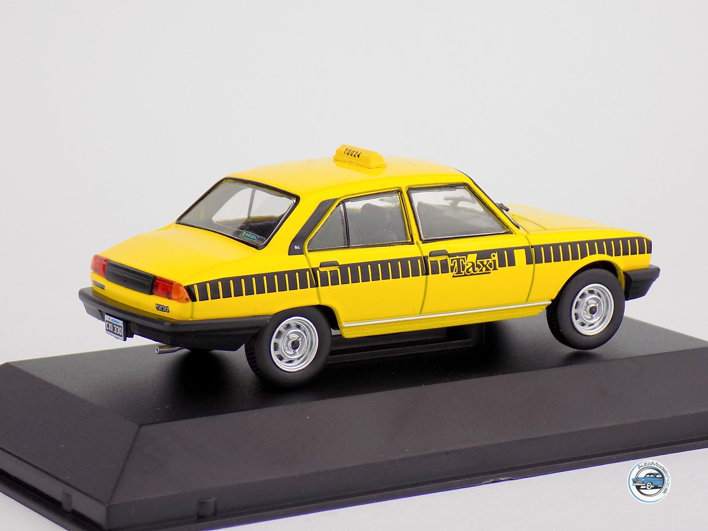 PEUGEOT 504SL TAXI CORDOBA 1999 -1:43 Altaya / Salvat Argentina – Obrázok 2