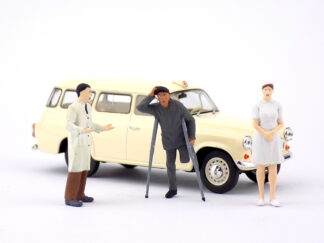 Zdravotnícky set figúrok 1:43 ( Lekár , sestra a pacient )