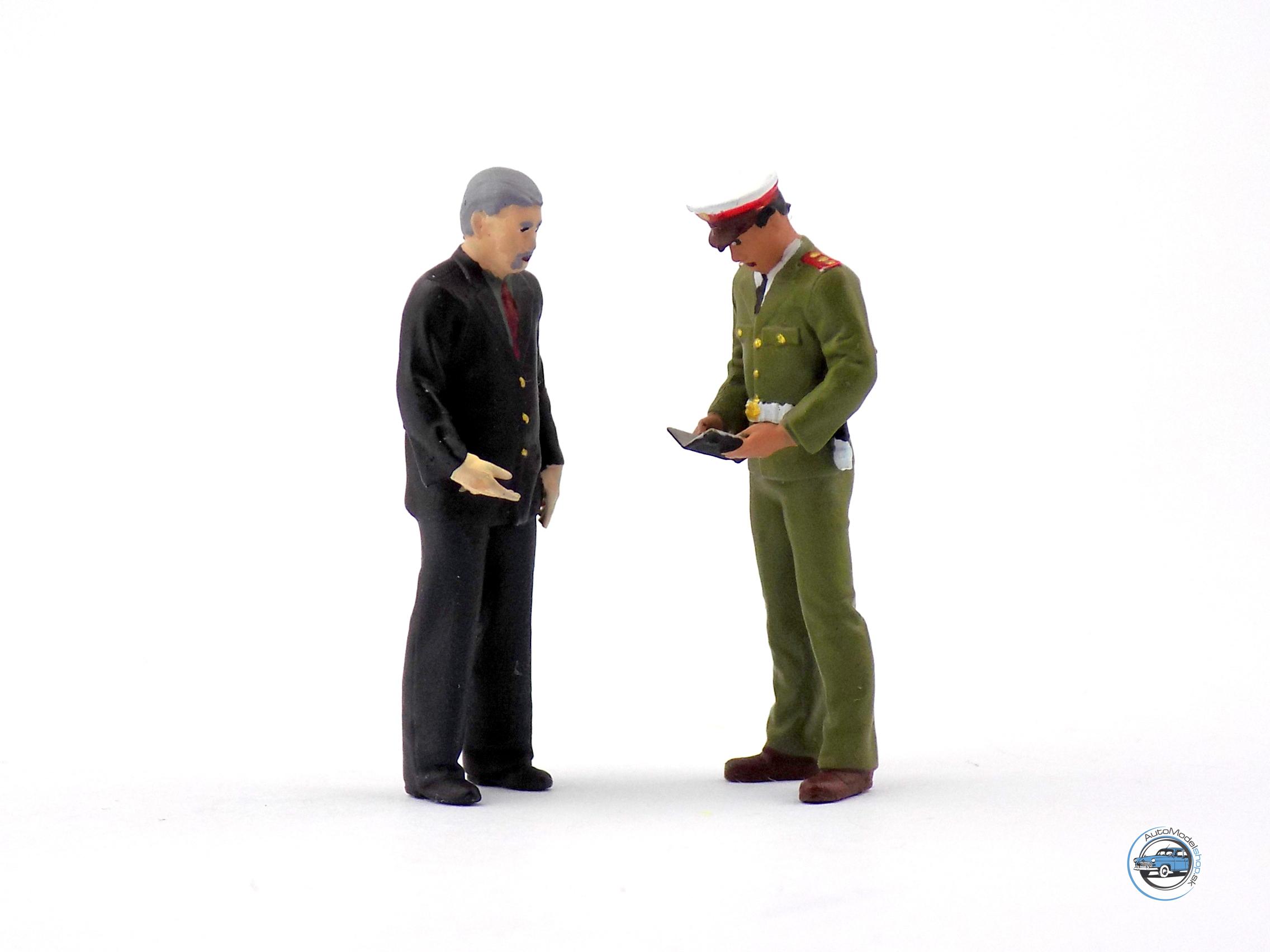 Set figúrok príslušník Ver. Bezpečnosti a občan 1:43