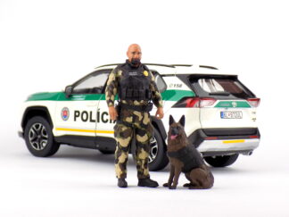 SET FIGÚRKA PSOVOD POLÍCIA  + PES 1:18