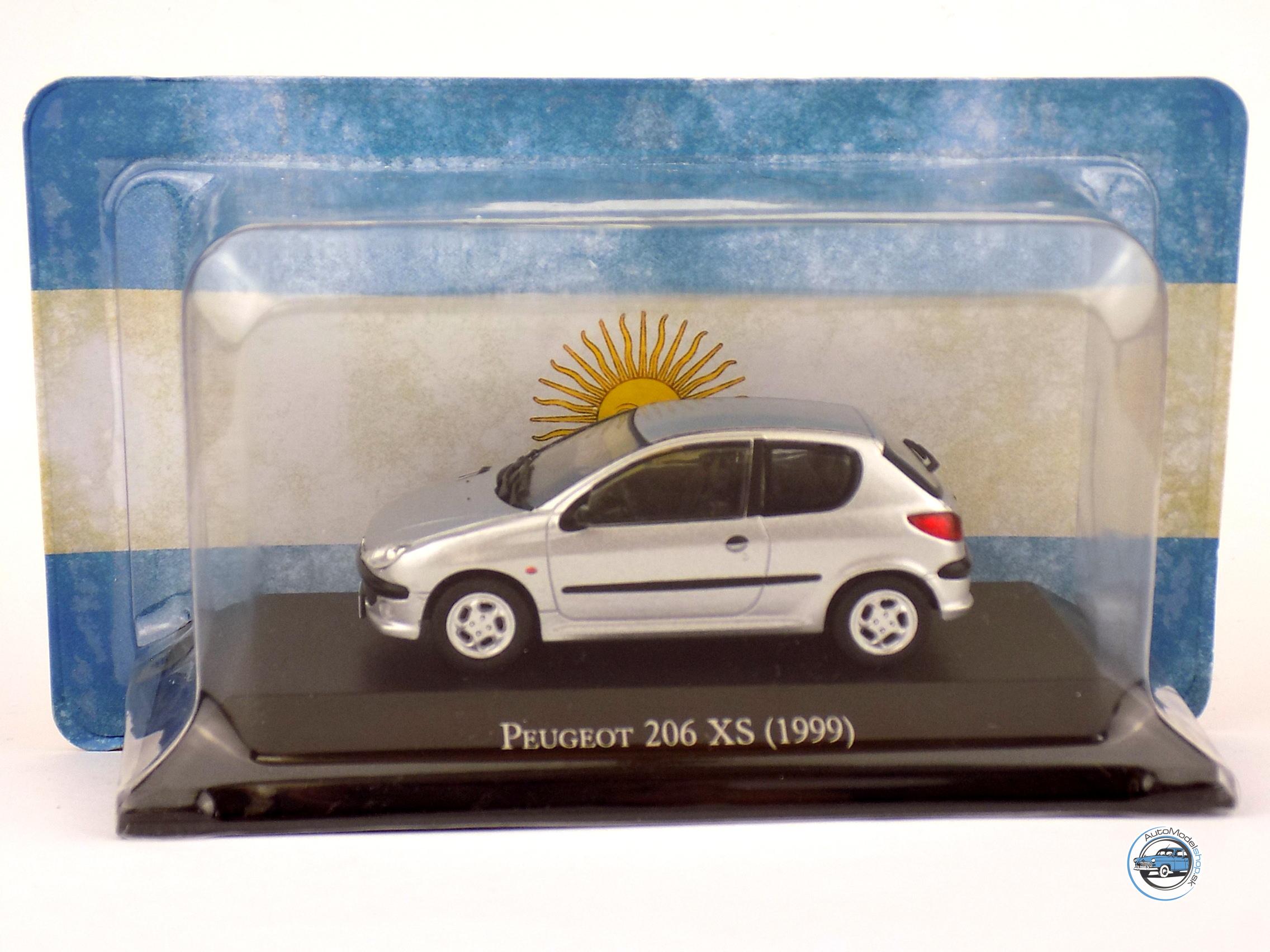 PEUGEOT 206 XS 1999 - 1:43 Altaya / Salvat Argentina – Obrázok 3