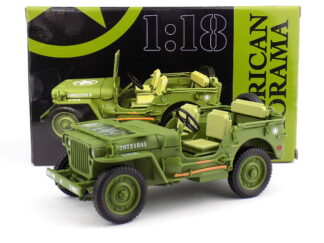 JEEP WILLIS MILITARI POLICE 1944 - 1:18 AMERICAN DIORAMA