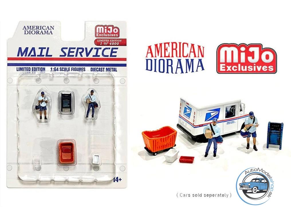 SET FIGUROK POŠTOVÁ SLUŽBA - 1:64 AMERICAN DIORAMA