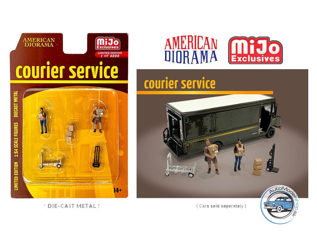 SET FIGUROK KURIERSKA SLUŽBA - 1:64 AMERICAN DIORAMA