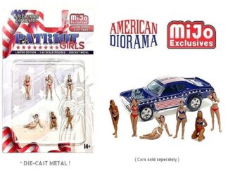 SET FIGUROK DIEVČATA PATRIOTKY - 1:64 AMERICAN DIORAMA