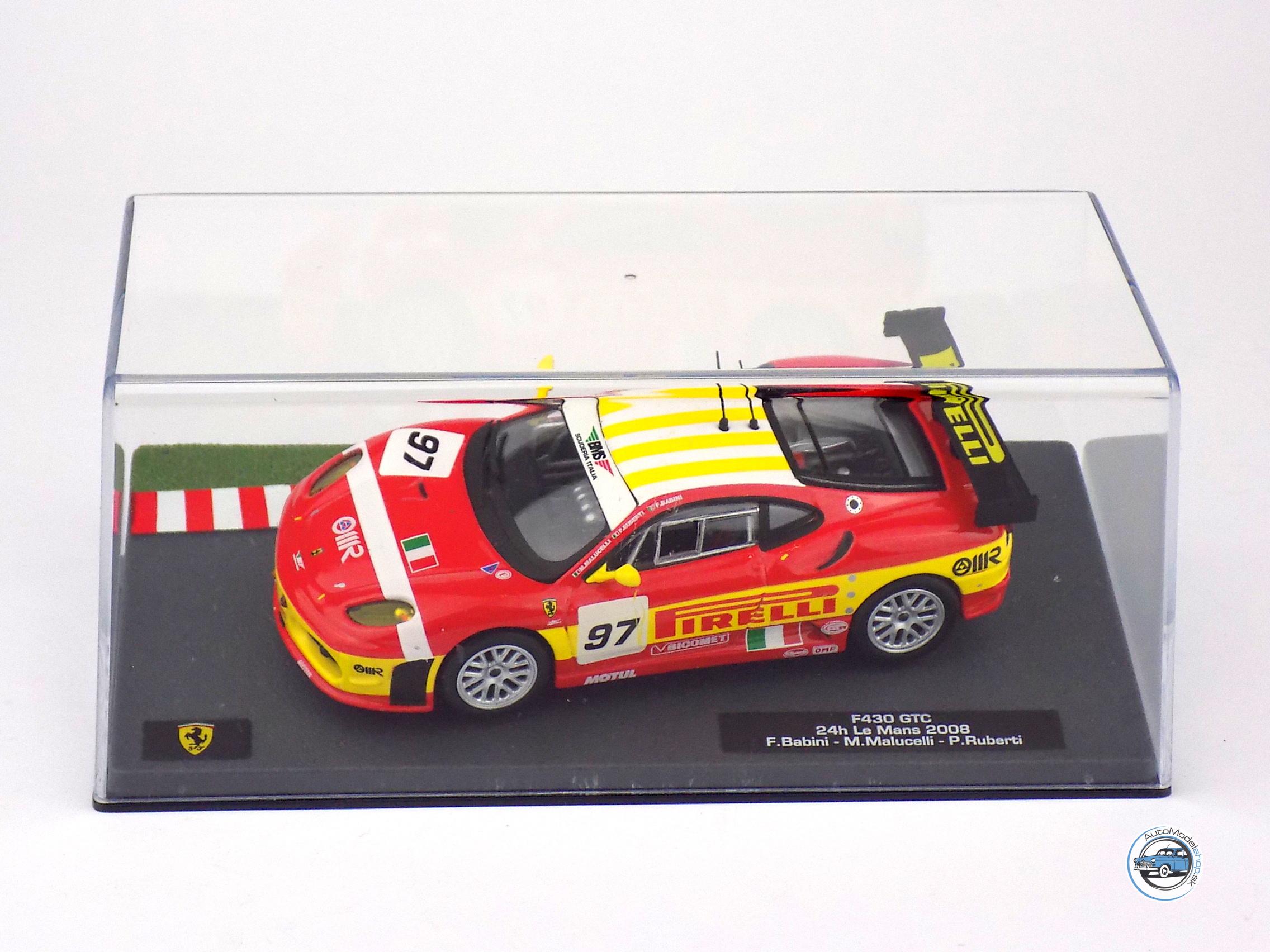 FERRARI F430 GTC 24h LE MANS 2008 - 1:43 IXO/HACHETTE – Obrázok 3