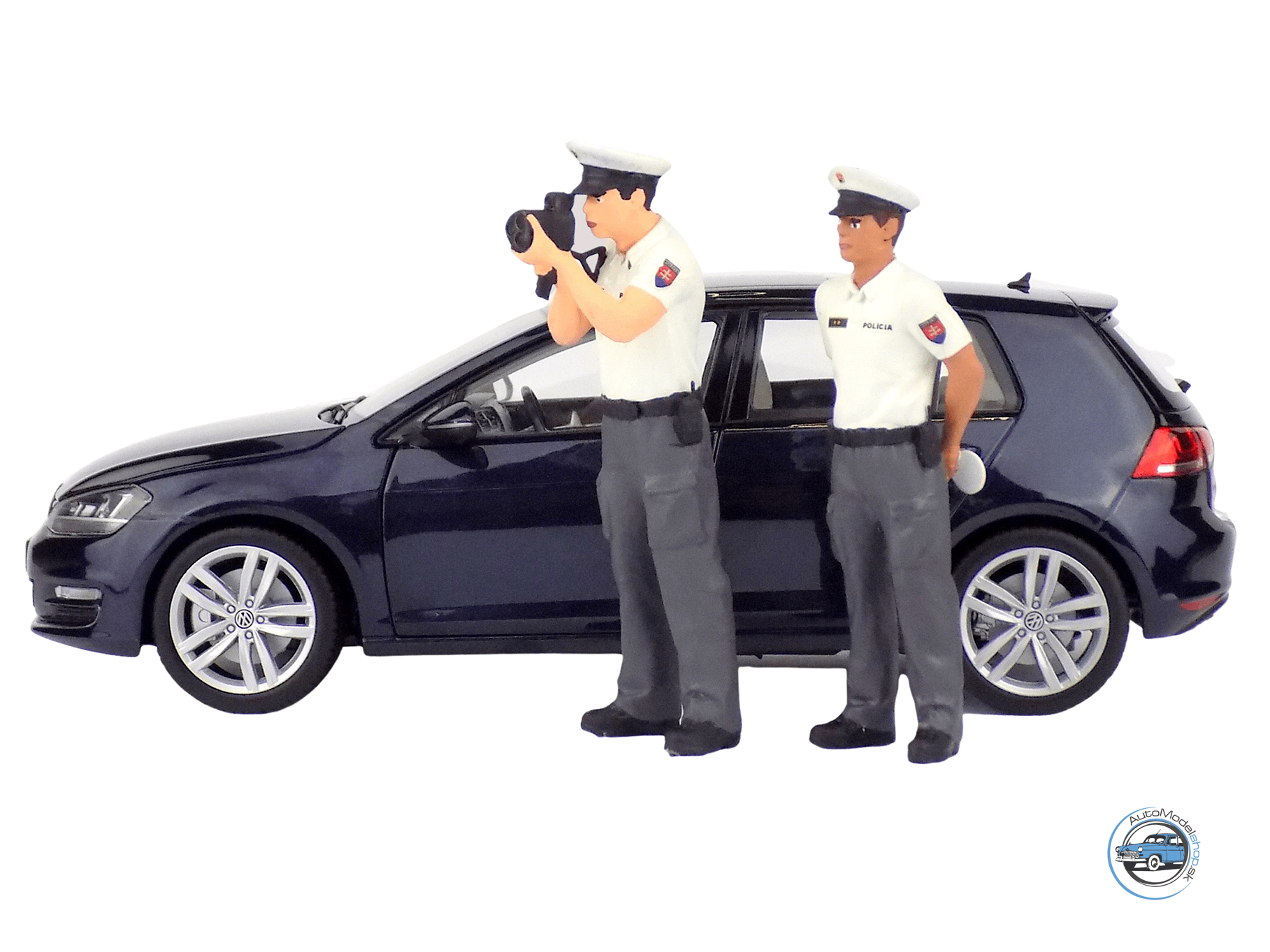SET DOPRAVNÝCH POLICAJTOV PRI MERANÍ RÝCHLOSTI 1:18