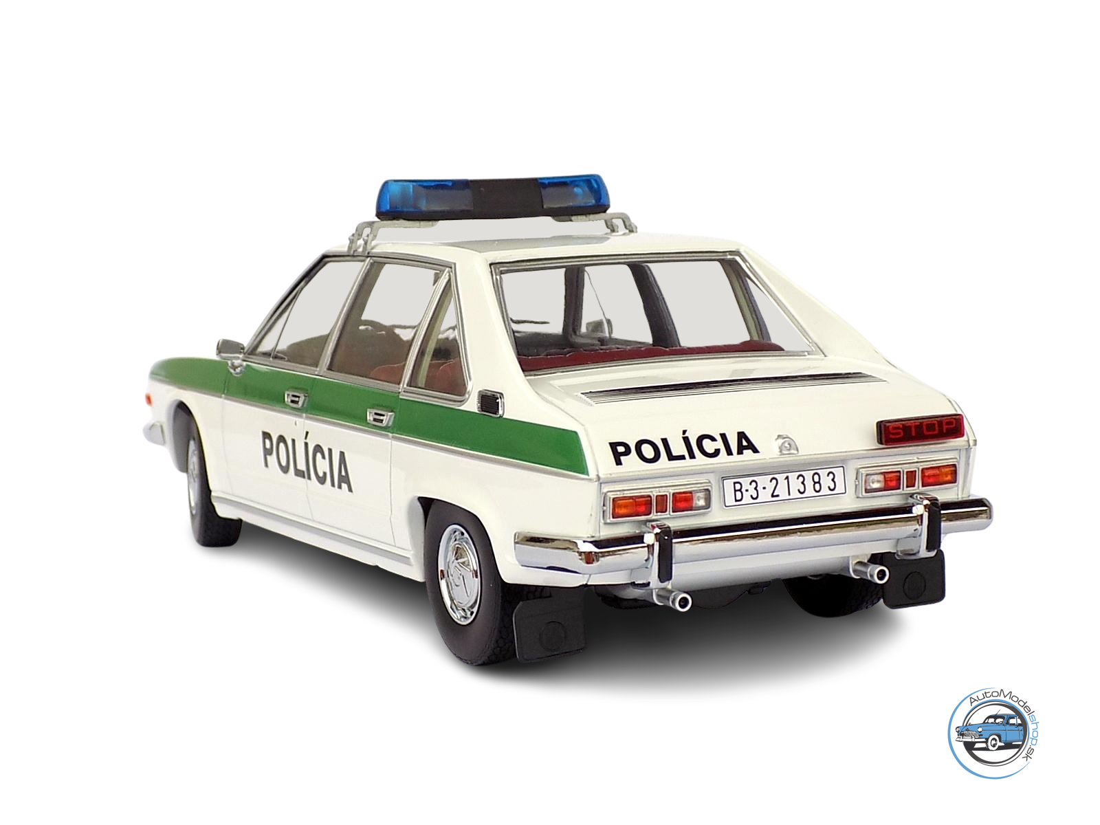TATRA 613 POLÍCIA SR 1993 – 1:18 Triple9 & Automodelshop.sk – Obrázok 5