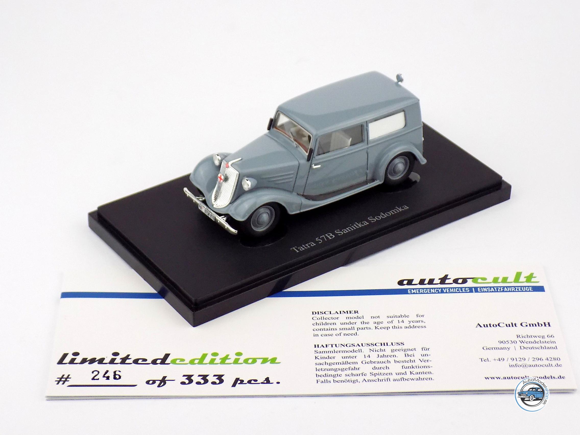 TATRA 57B SANITKA SODOMKA 1940 - 1:43 AUTOCULT – Obrázok 4