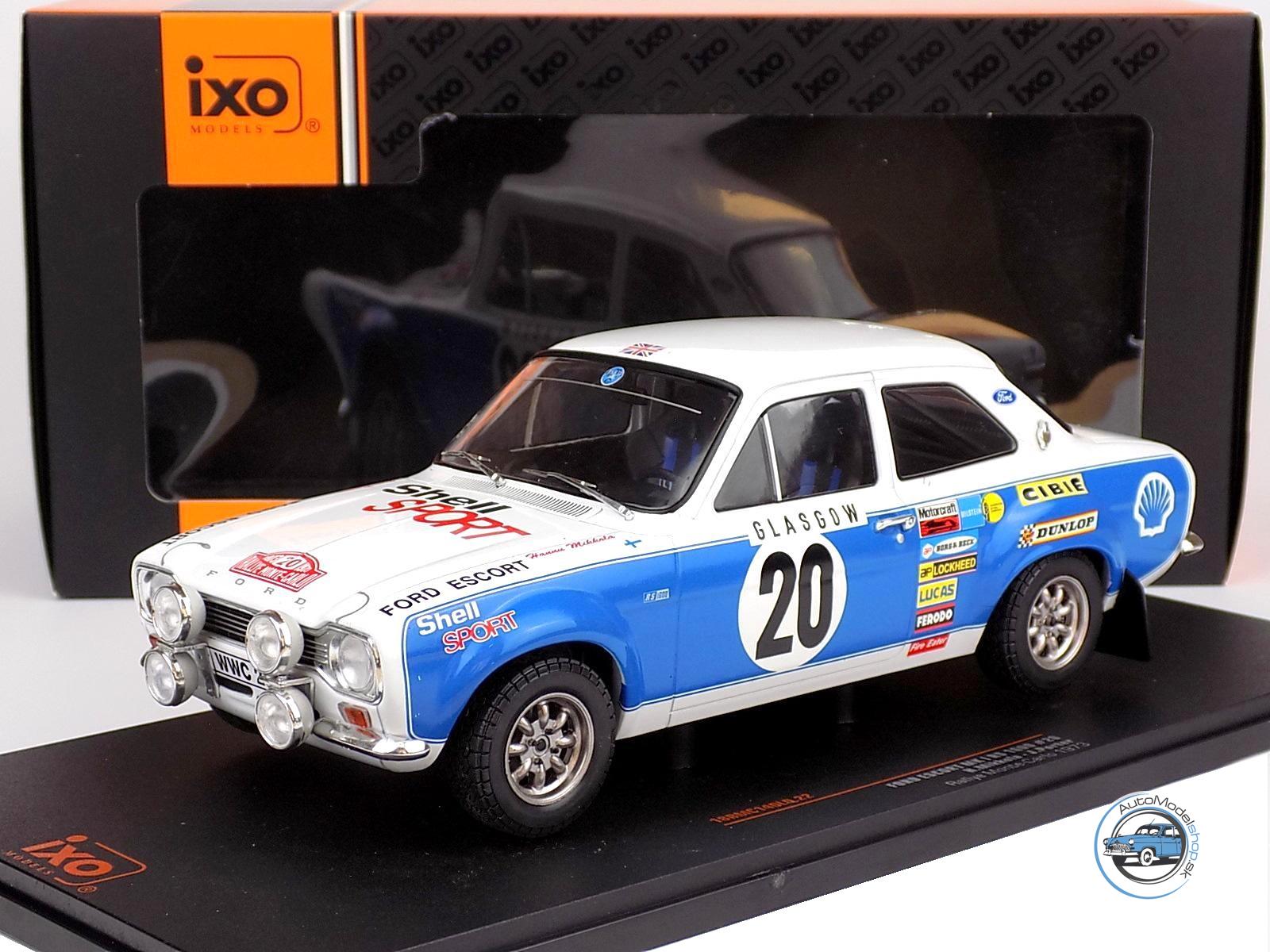 FORD ESCORT MKI RS 1600 (night version) N 20 RALLY MONTECARLO 1973 H.MIKKOLA – J.PORTER – 1:18 IXO