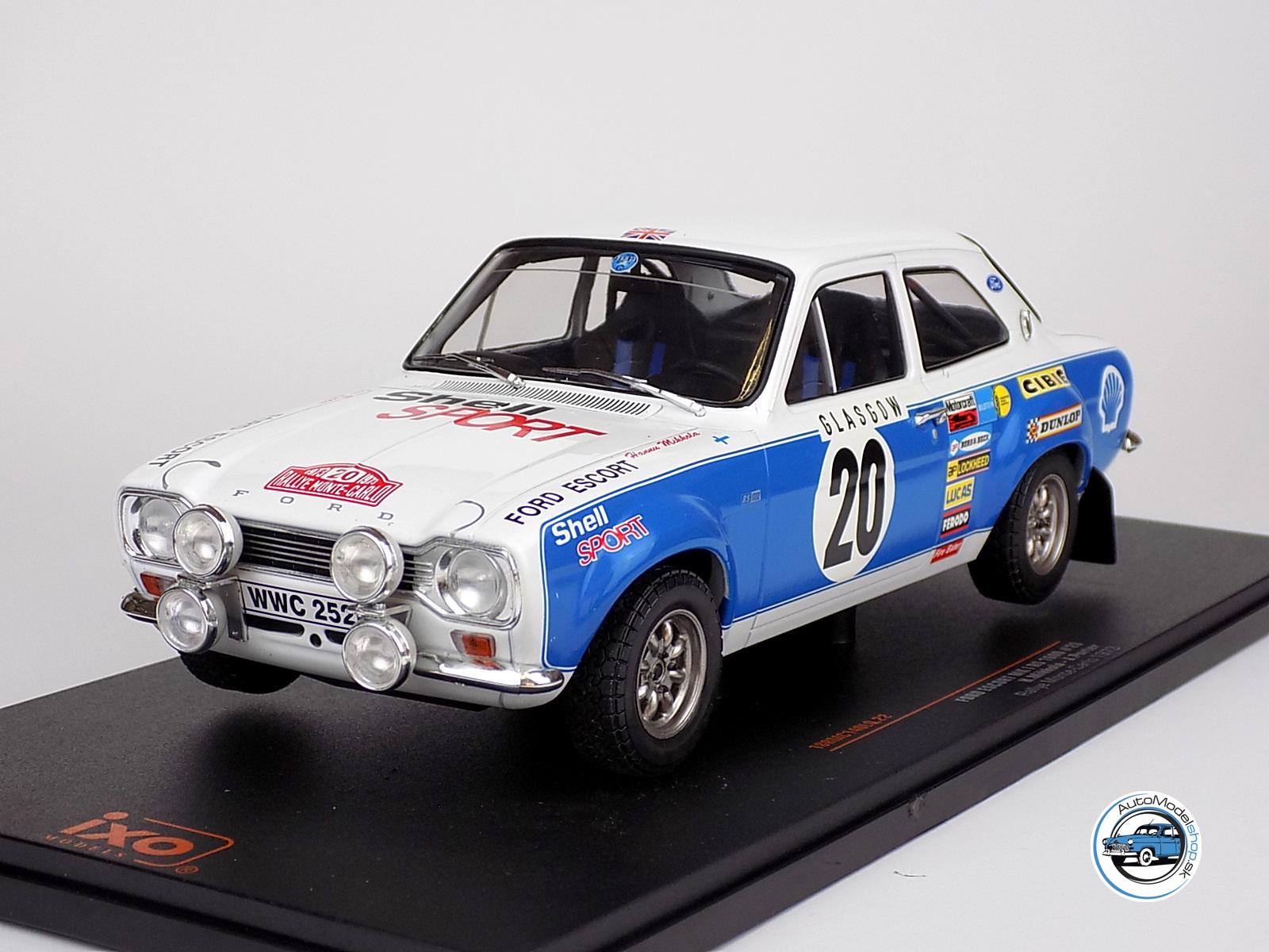 FORD ESCORT MKI RS 1600 (night version) N 20 RALLY MONTECARLO 1973 H.MIKKOLA – J.PORTER – 1:18 IXO – Obrázok 2