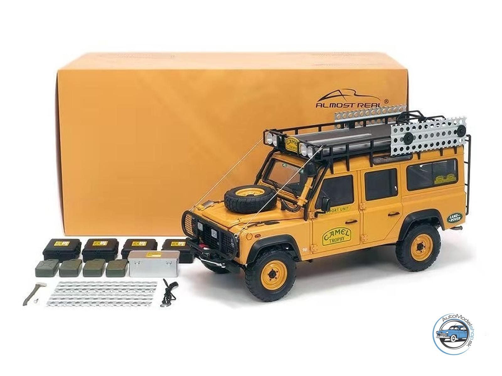 LAND ROVER DEFENDER 110 CAMEL TROPHY MALAYSIA 1993 - 1:18 ALMOST REAL