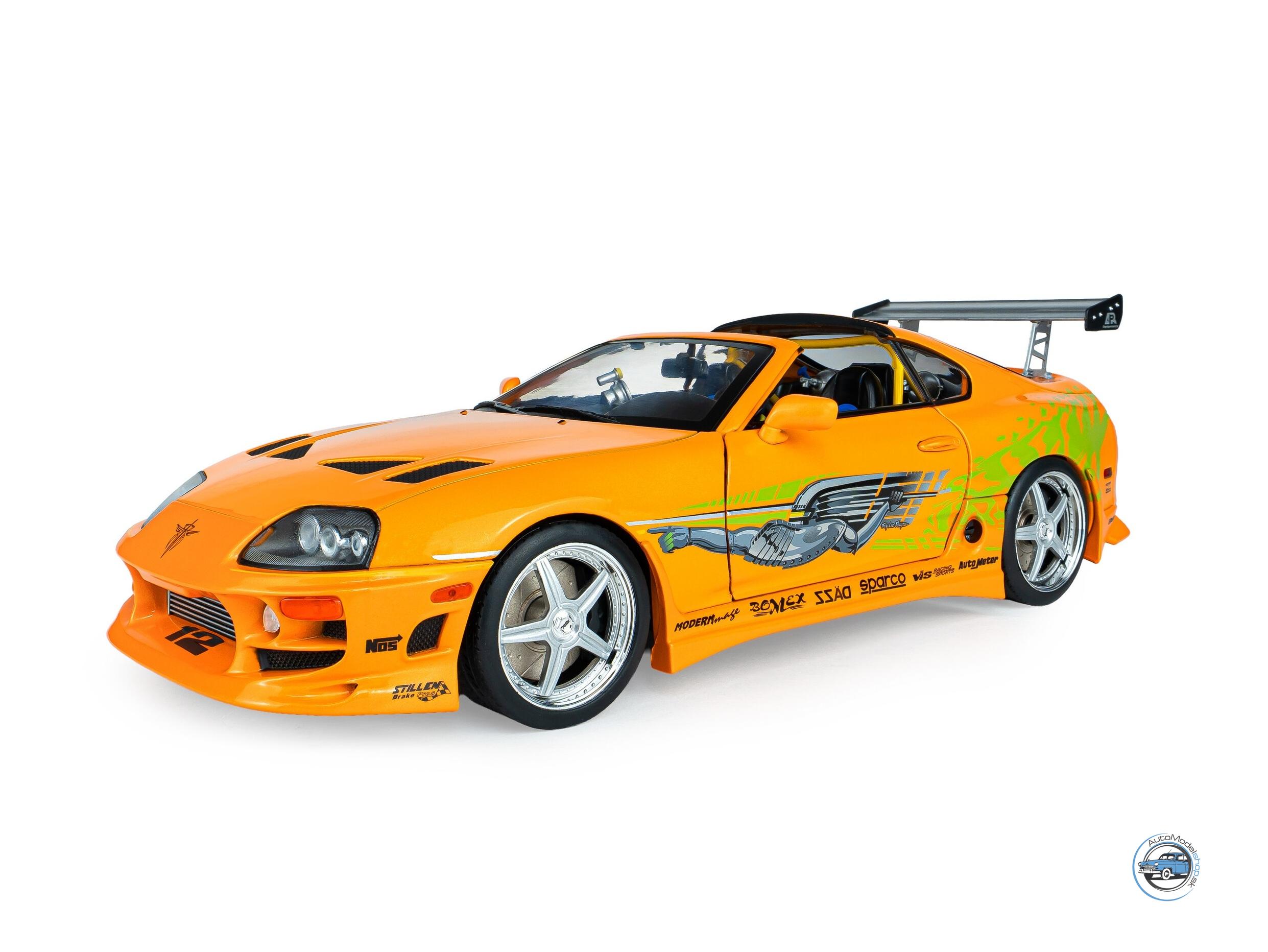 TOYOTA SUPRA MK4 A80 F&F 1 2001 BRIAN CAR - 1:18 SOLIDO – Obrázok 11