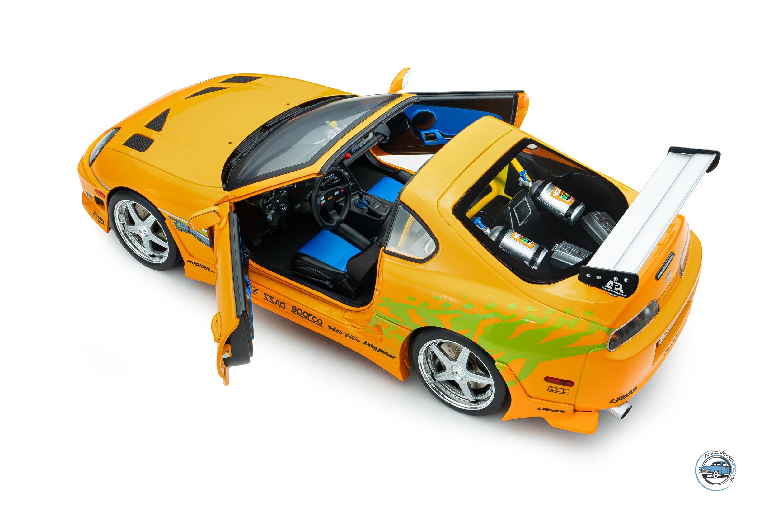 TOYOTA SUPRA MK4 A80 F&F 1 2001 BRIAN CAR - 1:18 SOLIDO – Obrázok 5