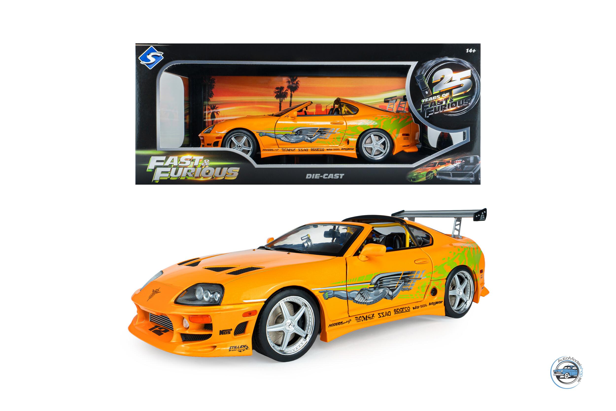 TOYOTA SUPRA MK4 A80 F&F 1 2001 BRIAN CAR - 1:18 SOLIDO – Obrázok 12