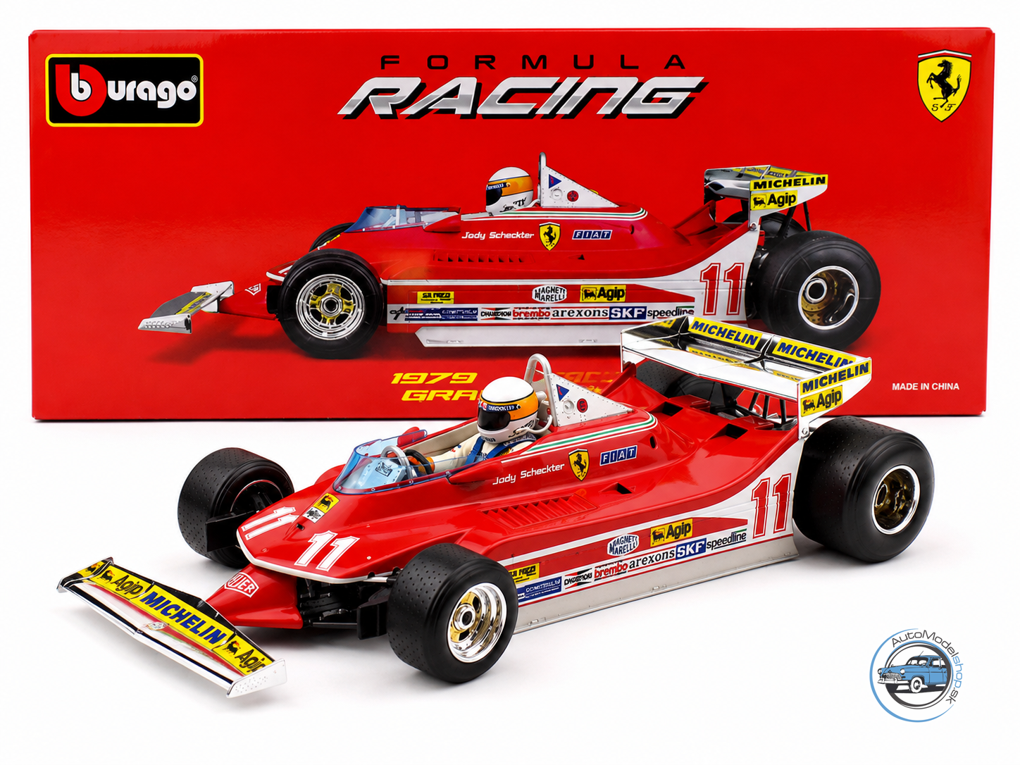 FERRARI F1 312T4 GP MONACO 1979 - 1:18 BBURAGO