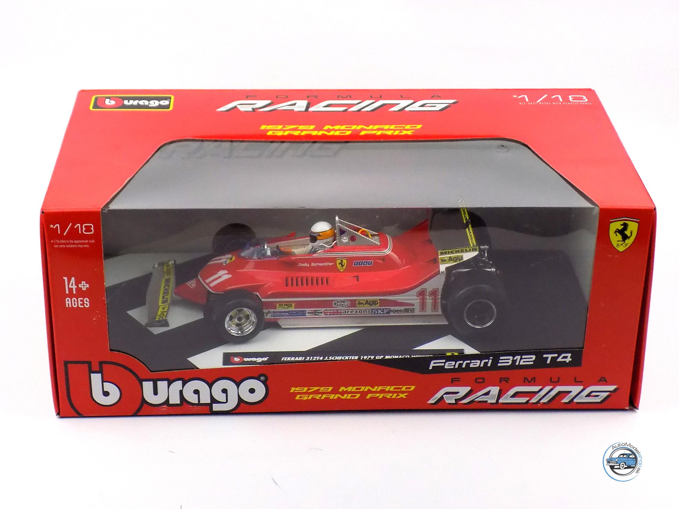 FERRARI F1 312T4 GP MONACO 1979 - 1:18 BBURAGO – Obrázok 6
