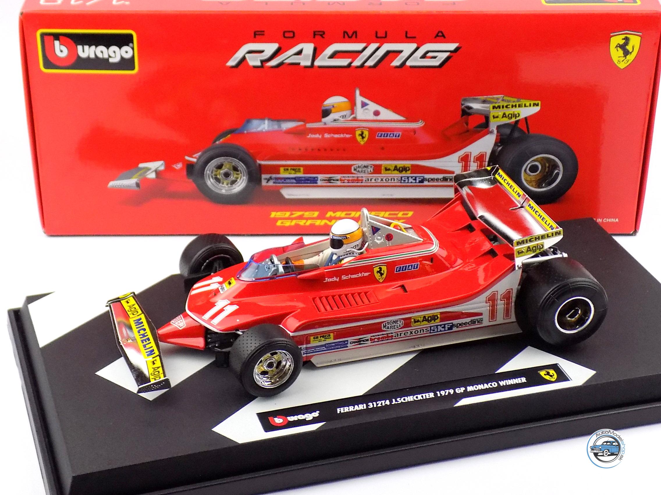 FERRARI F1 312T4 GP MONACO 1979 - 1:18 BBURAGO – Obrázok 2