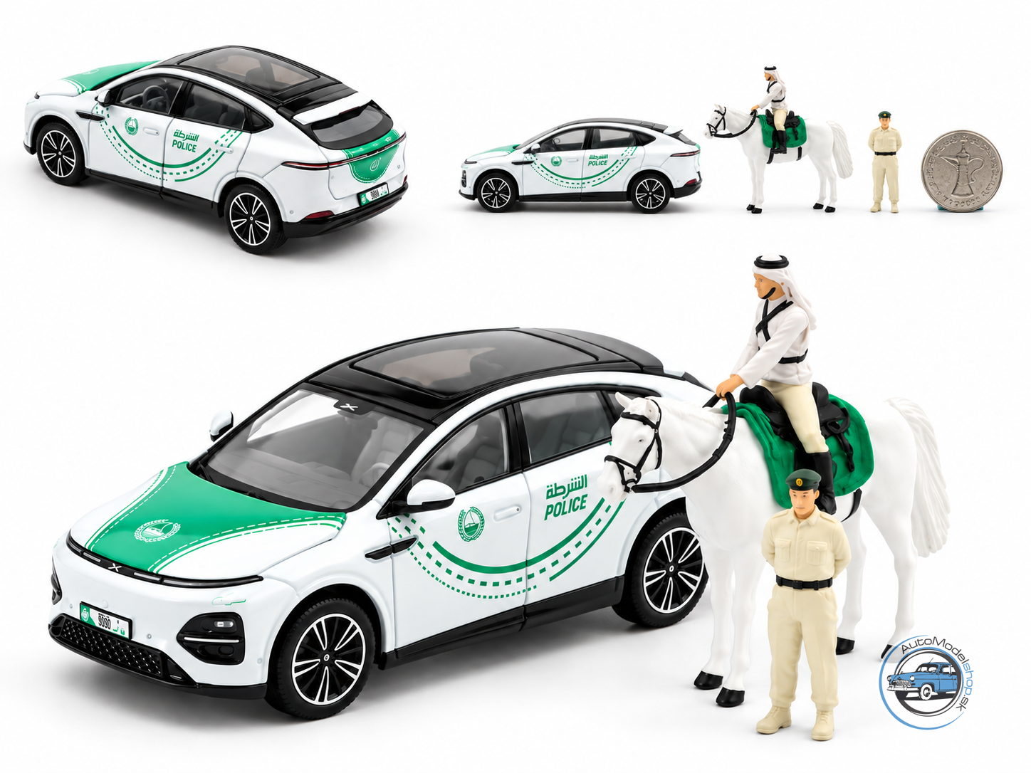 XPENG DUBAI POLICE SET - 1:64 XCARTOYS – Obrázok 5