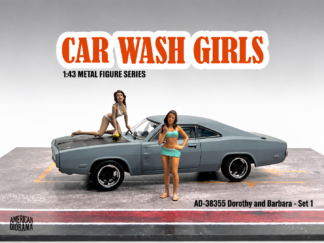 FIGÚRKY SET CAR WASH GIRL DOROTHY & BARBORA - 1:43 AMERICAN DIORAMA