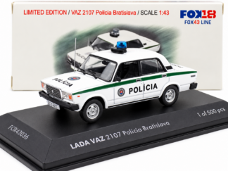 LADA VAZ 2107 POLÍCIA BRATISLAVA - Limited edition - 1:43 FOX