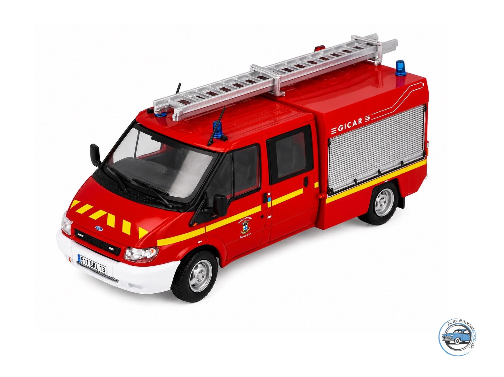 FORD TRANSIT POMOC PRI NEHODÁCH HASIČI - 1:43 HACHETTE IXO